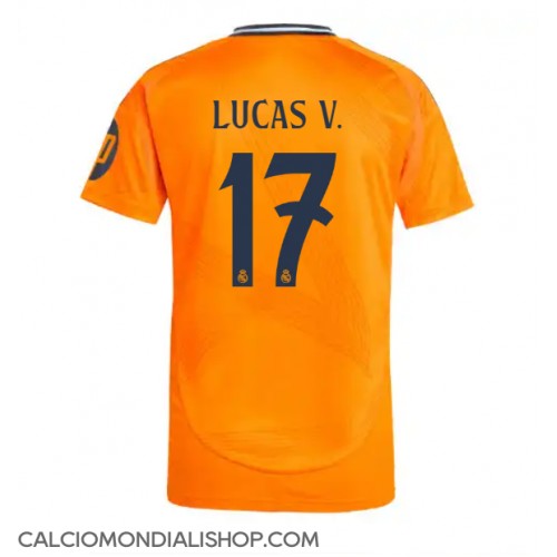 Maglie da calcio Real Madrid Lucas Vazquez #17 Seconda Maglia 2024-25 Manica Corta